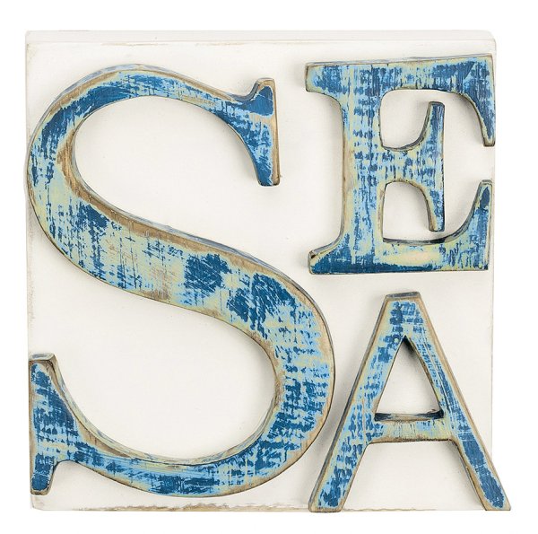 Буквы алфавита в морском стиле