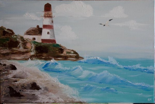 Маяк Анапа картина