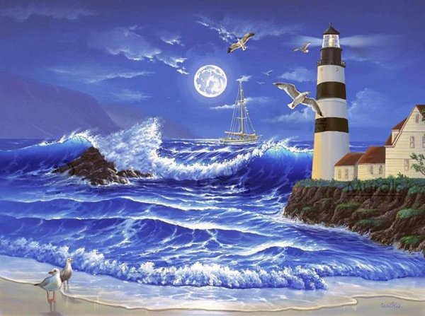 Рисование на берегу