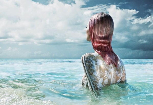 Волосы летом