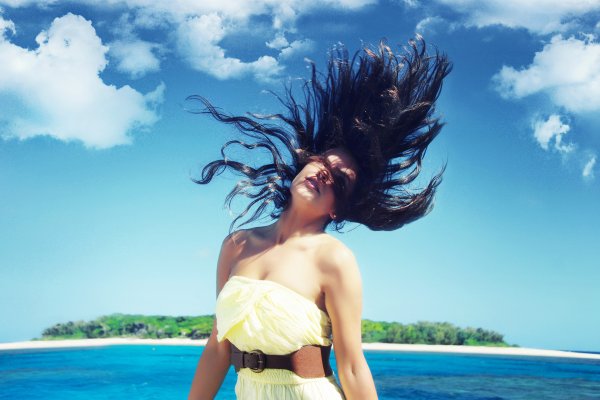 Длинные рыжие волосы