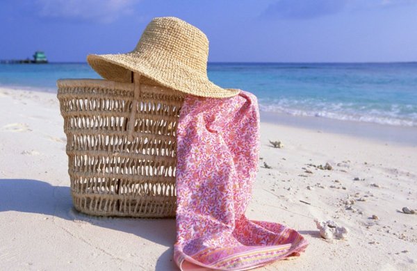 Отпуск надпись на песке