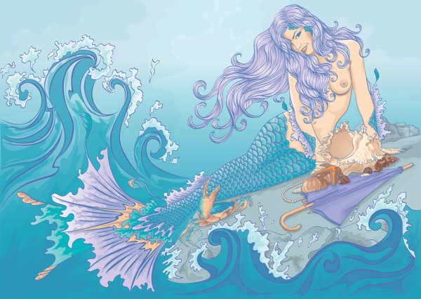 Русалочка: на дне морском