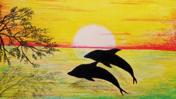 Рисунки красками легкие