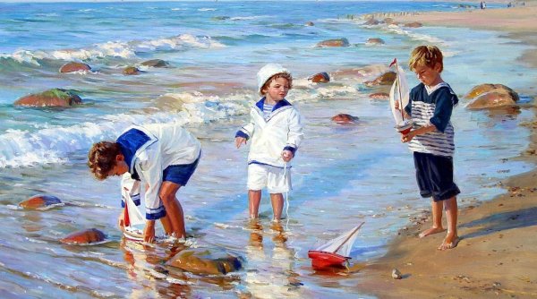 Художник Sally Swatland море