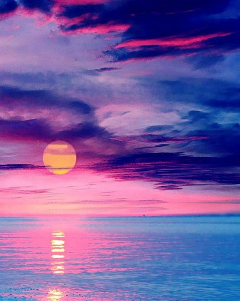 Розовый закат