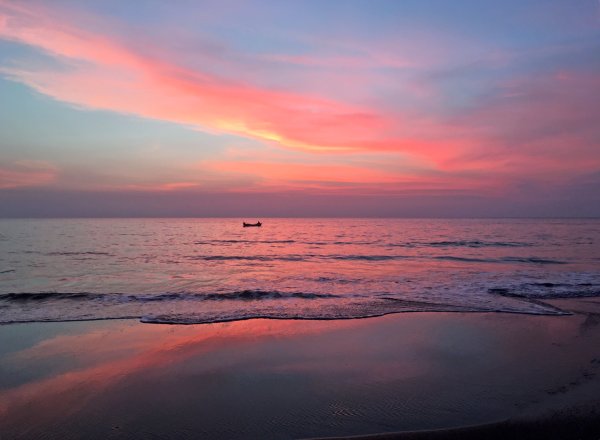 Розовое небо