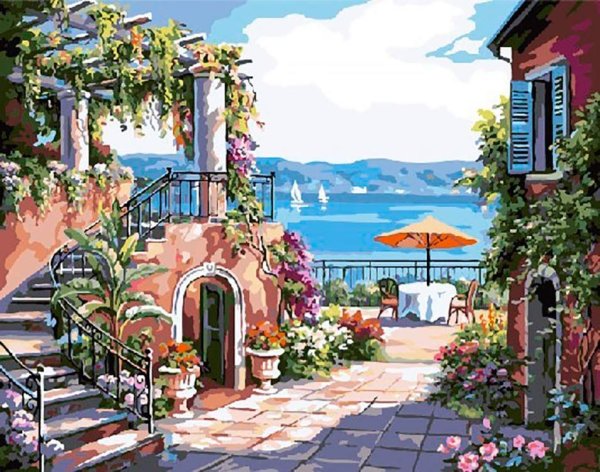 Красивый уютный домик с двориком