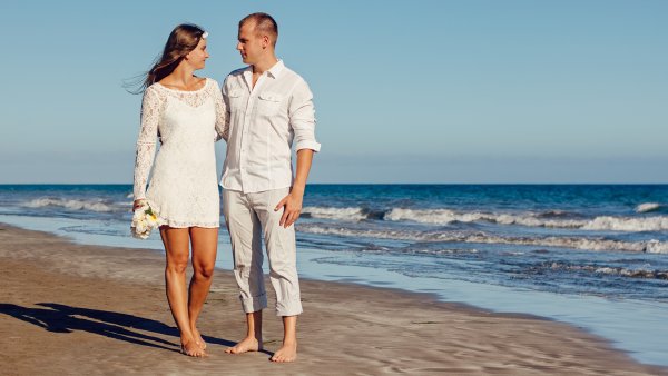 Пара на пляже