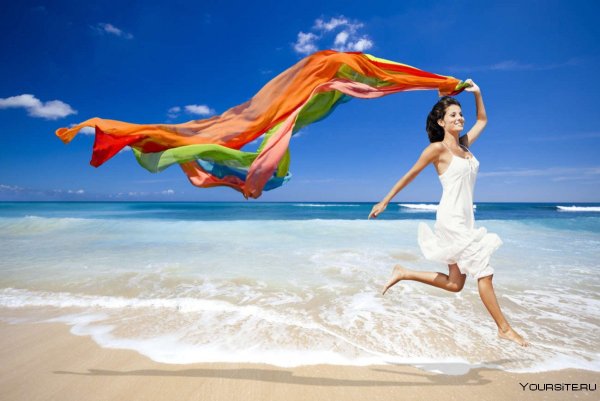 Семья на пляже