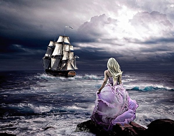 Корабль с алыми парусами и Ассоль