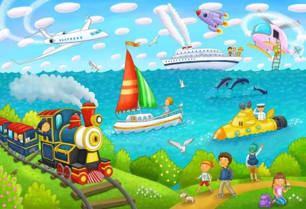 Круизный лайнер мультяшный