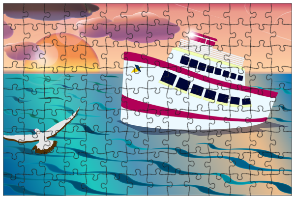 Пароход мультяшный