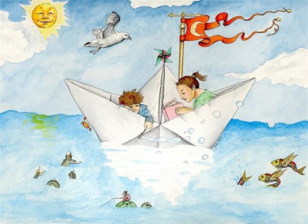 Кораблик плывет