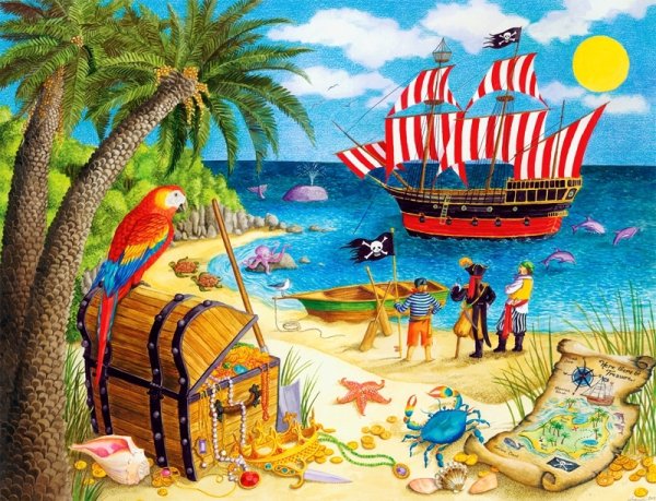 Фреска морская тематика