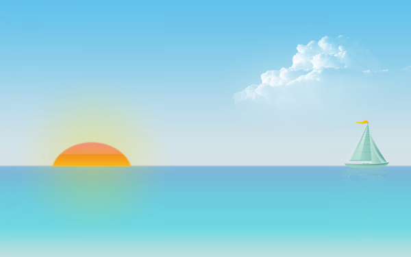 Пляж мультяшный