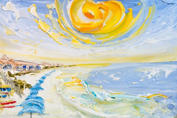 Векторный пейзаж море