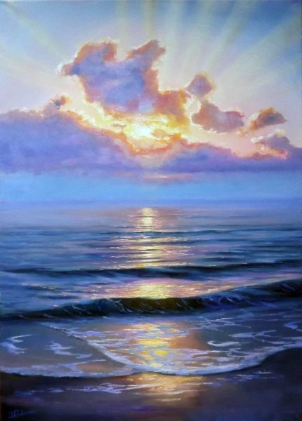 Логотип Пальма и море