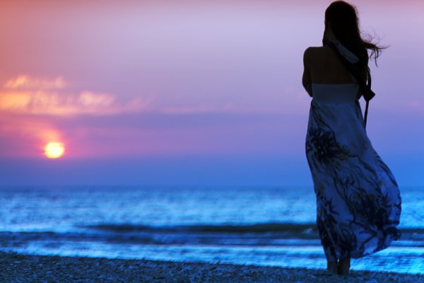 Влюбленные на закате