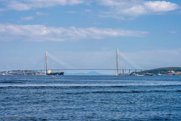 Владивосток море и мост