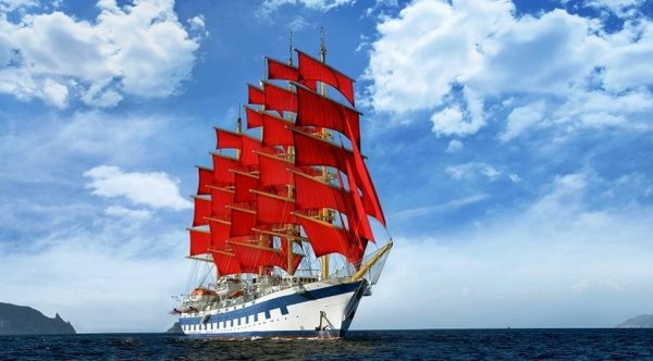 Фрегат Бригантина баркентина