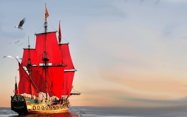 Алые паруса море Ассоль