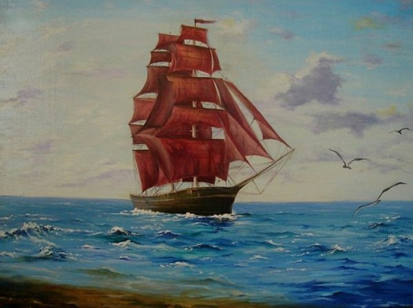 Алые паруса корабль в Питере