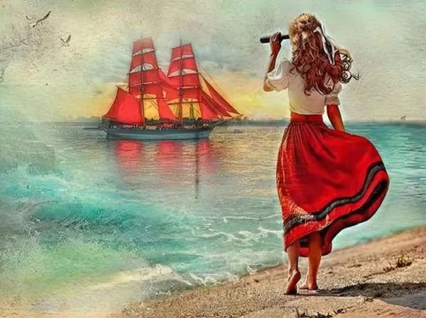 Алые паруса картины художников