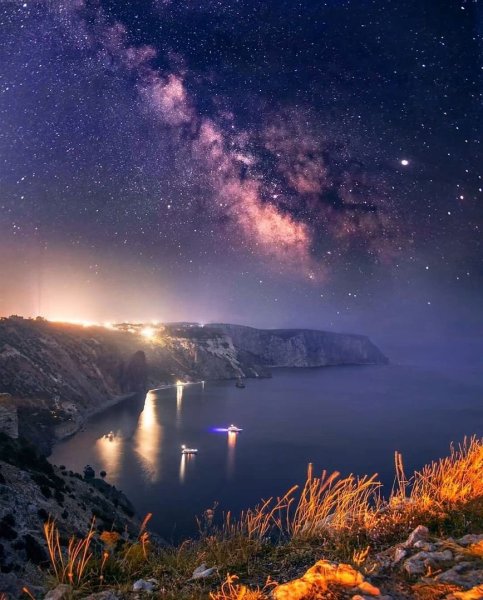 Море ночью арт