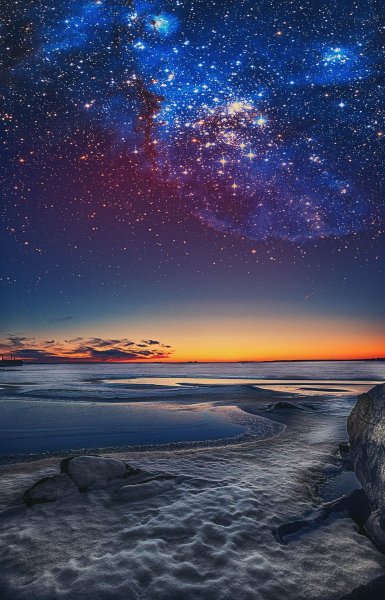 Звездное небо над морем