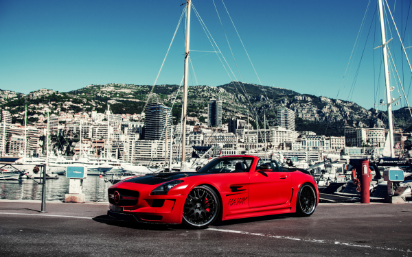 Мерседес СЛС красный