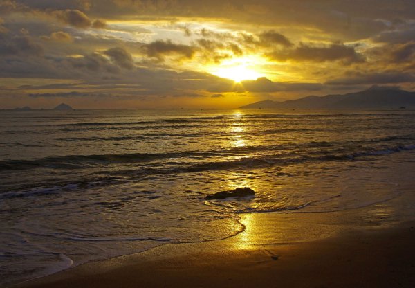 Рассвет на море