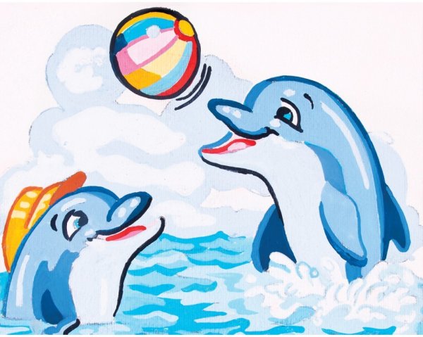 Дельфинчики для детей с мячиком