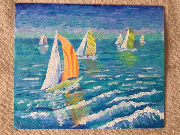 Рисование моря для детей