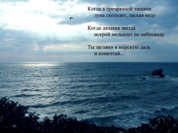 Стихи о море и любви