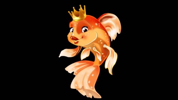 Золотая рыбка арт