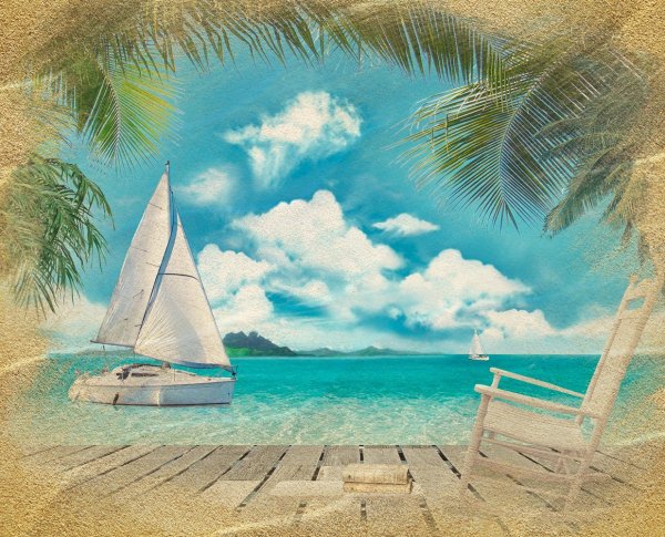 Надпись на песке с днем рождения