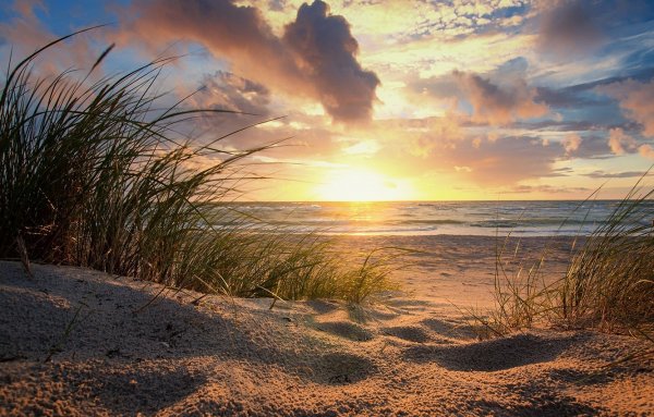 Утро на пляже