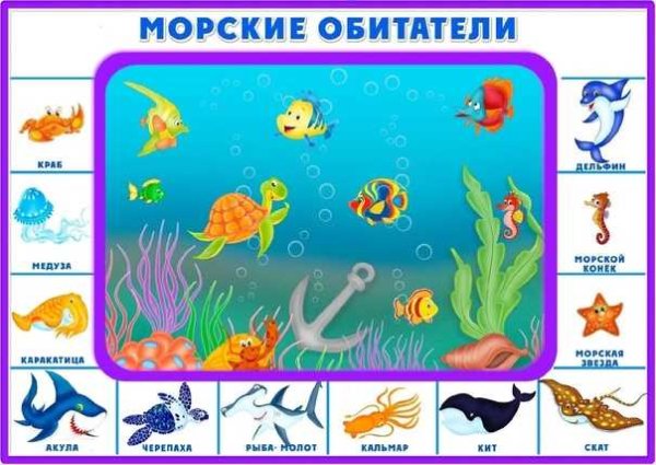 Подводный мир для дошкольников