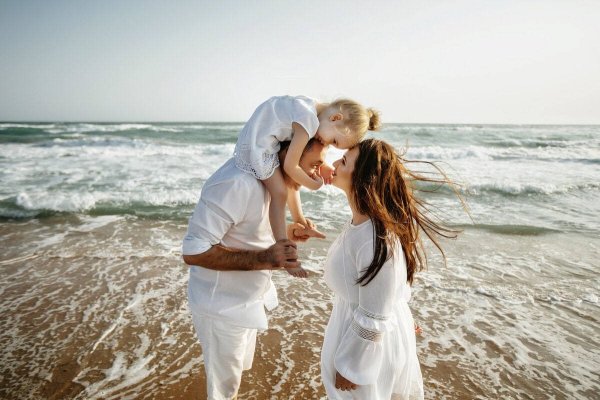 Семья на отдыхе