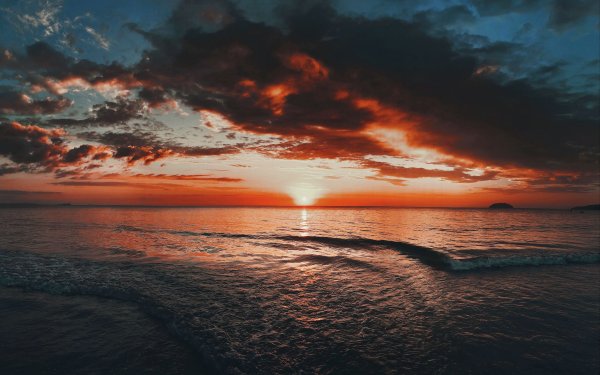 Море закат HD