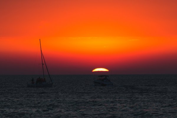 Закатное черное море