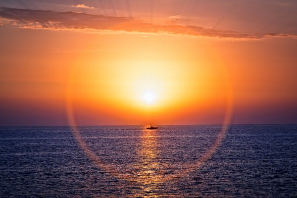 Море солнце Горизонт