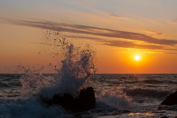 Закат на черном море