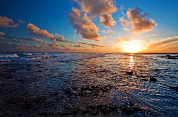 Охотское море рассвет