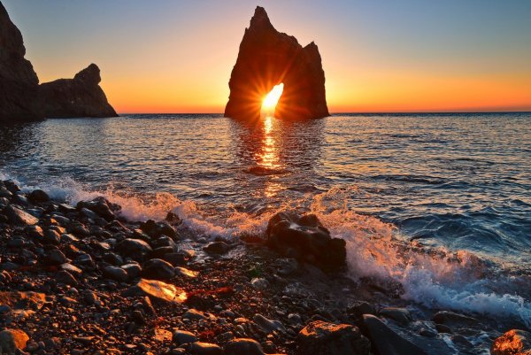 Генеральские пляжи в Крыму закат