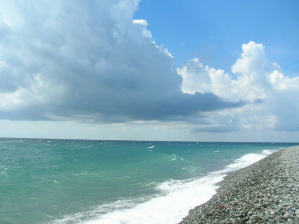 Открытка море