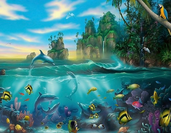 Дэвид Миллер картины рыбы