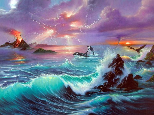 Картины море Джим Уоррен