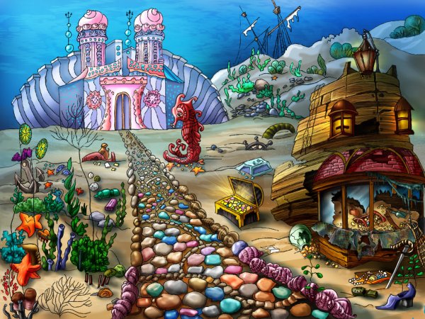 Русалочка дворец морского царя